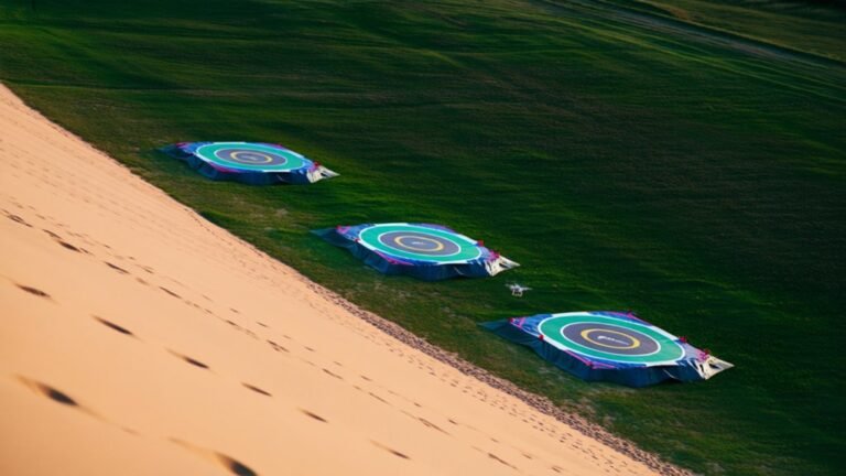 stable drone landing surfaces