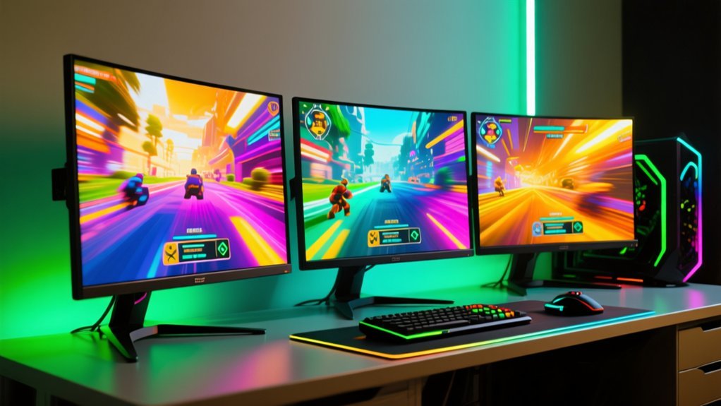 top console gaming monitors